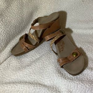 Brown Aetrex Sandals